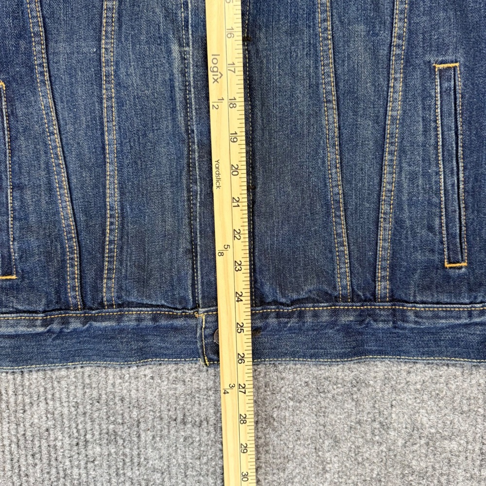 Levis 72334 Mens Denim Trucker Jacket Medium Wash Blue Jean Jacket Size L - Picture 5 of 12